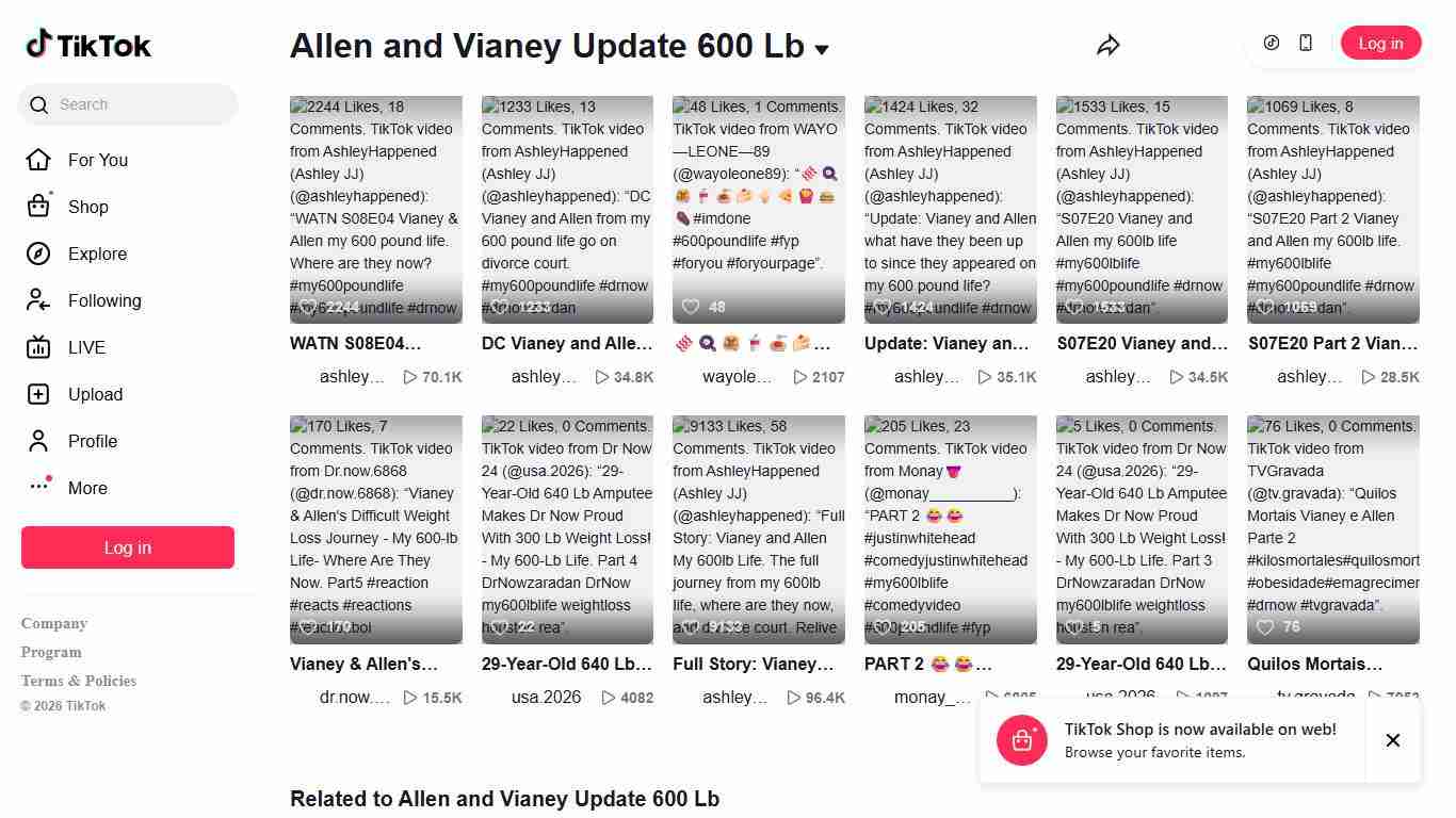 Allen and Vianey Update 600 Lb TikTok